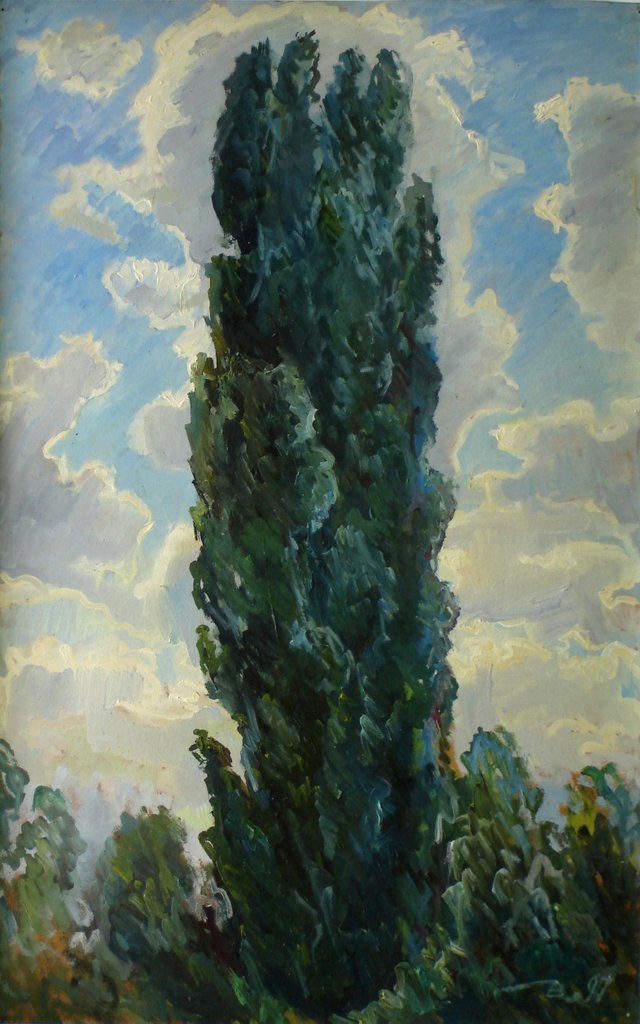 Тополя 1997 №2 Владислав Климович полотно, олія