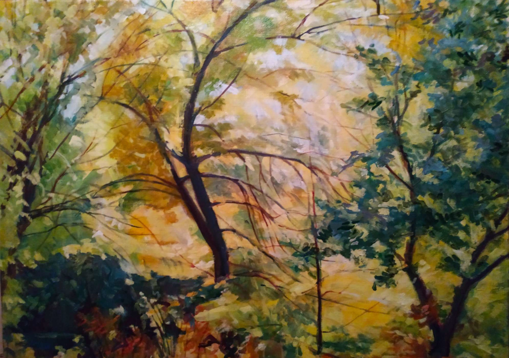 Приорільська осінь 2019 70x100 Владислав Климович полотно, олія