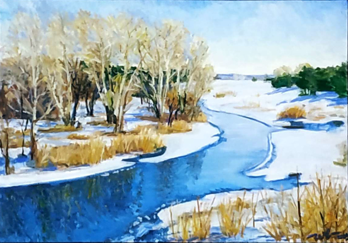 Оріль Грудень 2020 70x100 Владислав Климович полотно, олія