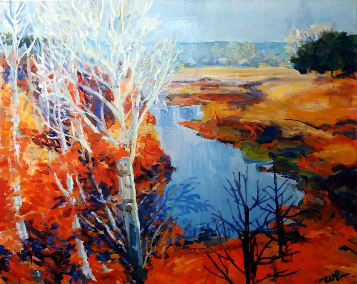 Осінная тиша 2021 п.о. 65x80 Владислав Климович полотно, олія