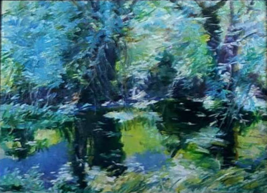 Тиха річка 2020 п.о. Владислав Климович полотно, олія