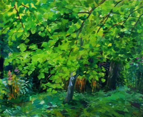 Зелен сад 2020 п.о. Владислав Климович полотно, олія